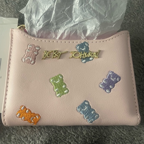 Betsey Johnson Pink Bear Pouch - Picture 3 of 10